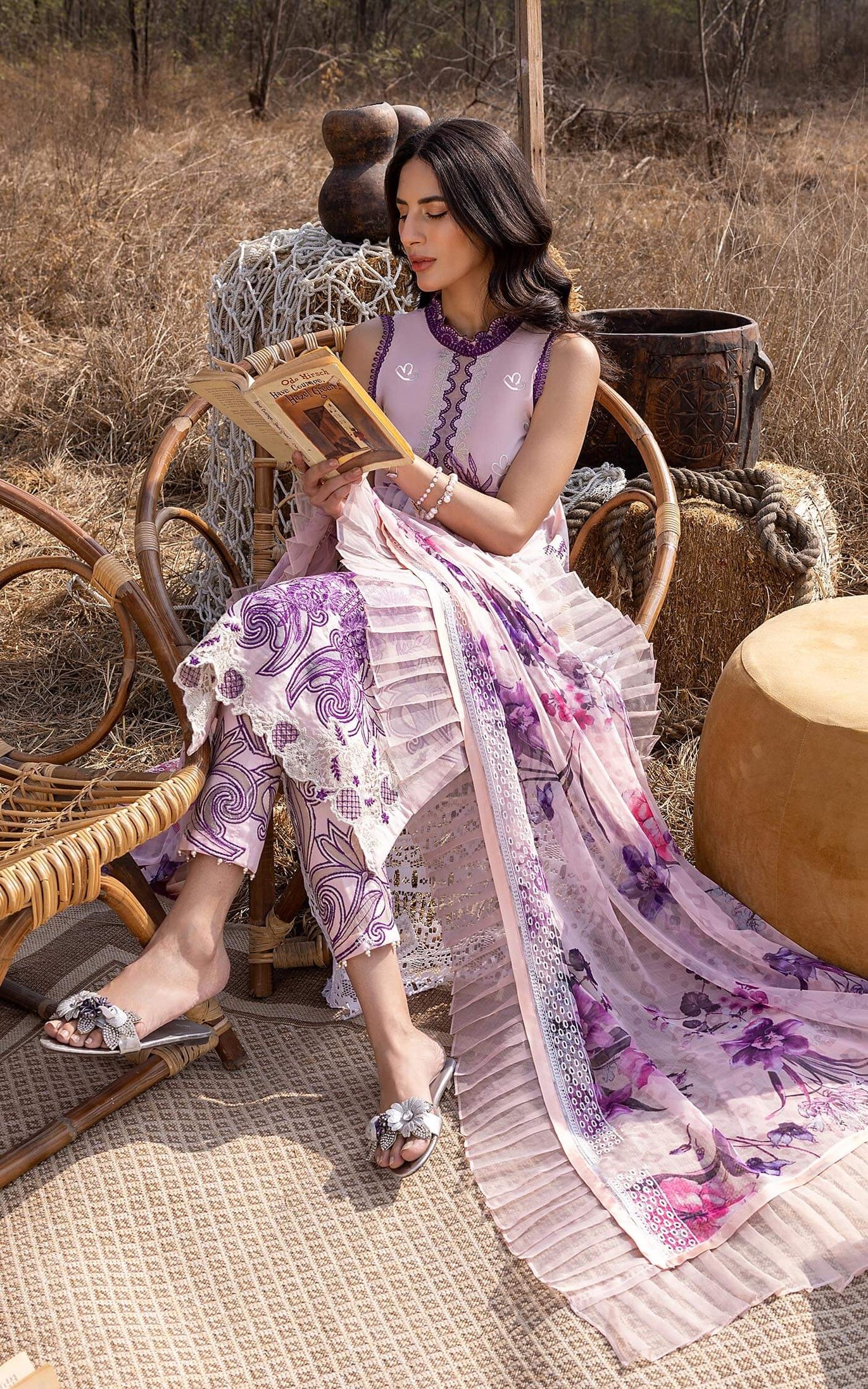 Asifa &amp; Nabeel Aleyna Lawn Summer'23 ASL#08 (Zinnia)