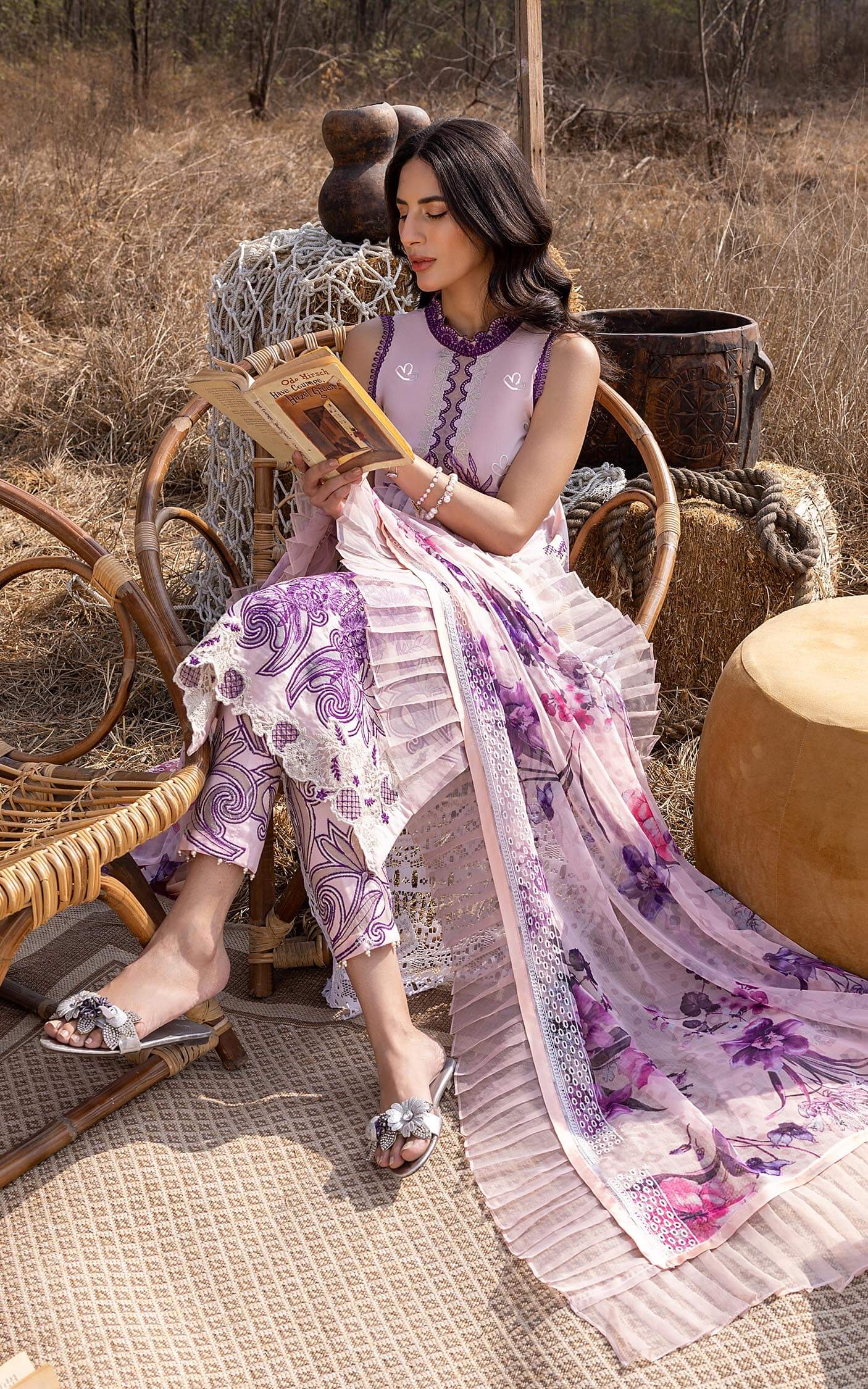 Asifa &amp; Nabeel Aleyna Lawn Summer'23 ASL#08 (Zinnia)