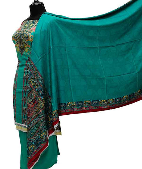Zinnia Digital Print Linen`21 D#2774 (Sea Green)