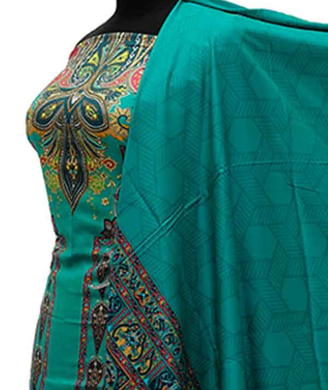 Zinnia Digital Print Linen`21 D#2774 (Sea Green)