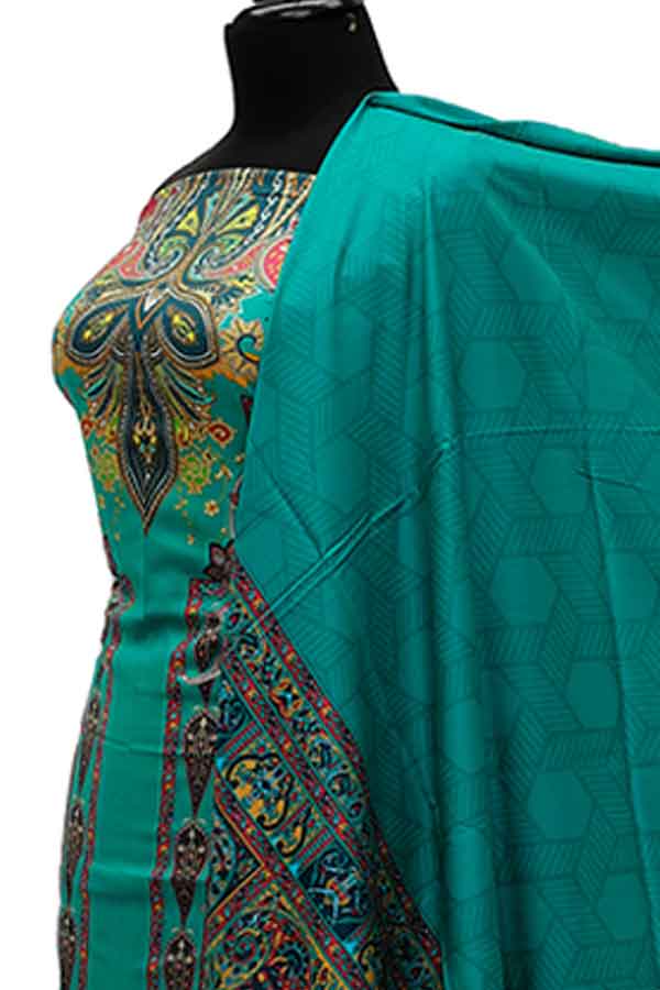 Zinnia Digital Print Linen`21 D#2774 (Sea Green)