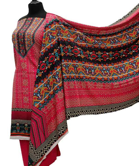 Zinnia Digital Print Linen`21 D#4000 (SH Pink)