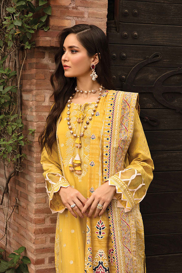 Zinnia Embroidered Linen Collection`21 D#03
