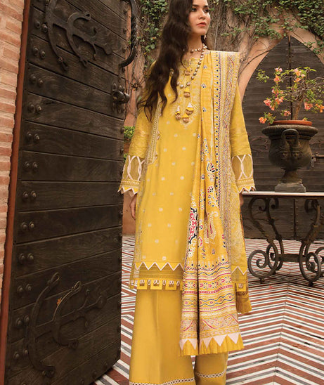 Zinnia Embroidered Linen Collection`21 D#03
