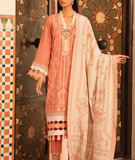 Zinnia Embroidered Linen Collection`21 D#04