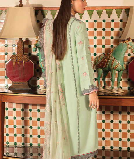 Zinnia Embroidered Linen Collection`21 D#05