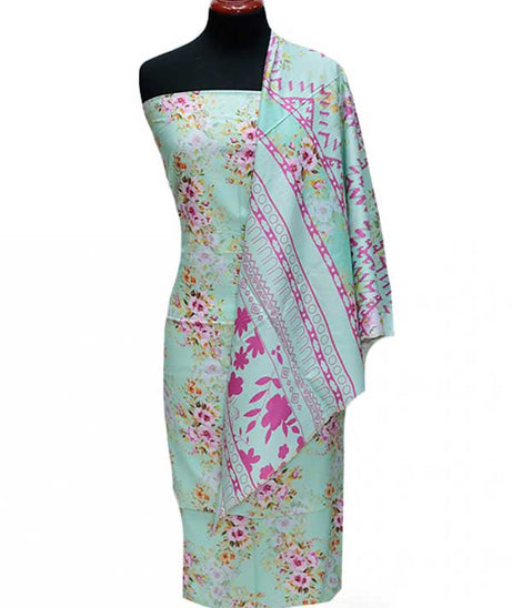 Zinnia Print Linen`24 D#1312 M-Green