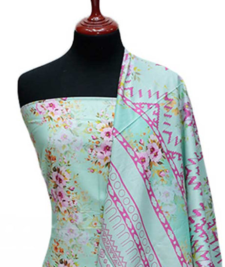 Zinnia Print Linen`24 D#1312 M-Green