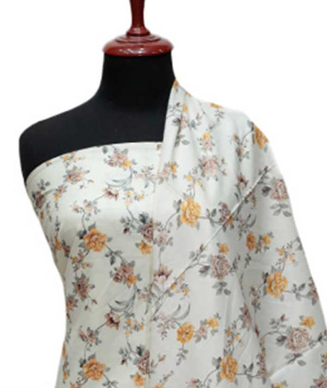 Zinnia Print Linen`24 D#1313 Lemon