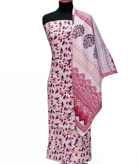 Zinnia Print Linen`24 D#1317 Sh-Pink