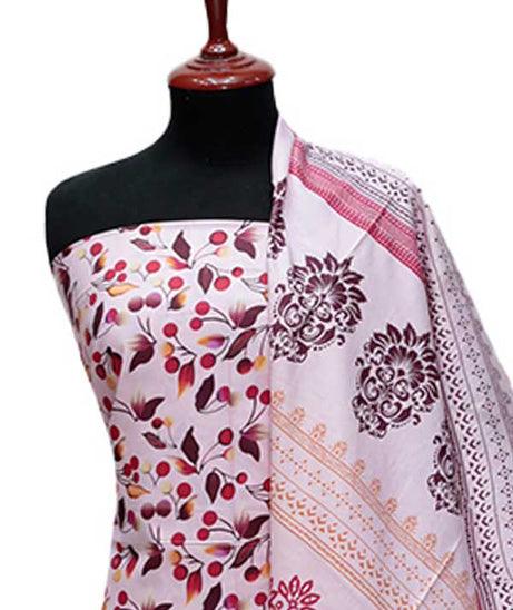 Zinnia Print Linen`24 D#1317 Sh-Pink