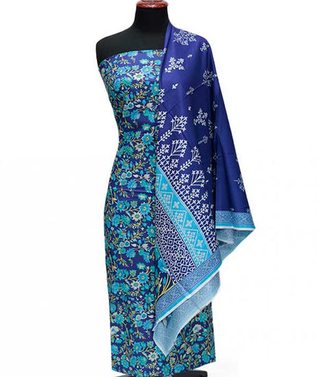 Zinnia Print Linen`24 D#1319 Purple