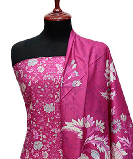 Zinnia Print Linen`24 D#1320 Pink