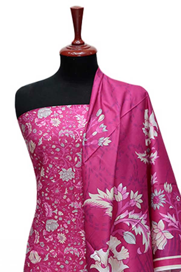 Zinnia Print Linen`24 D#1320 Pink