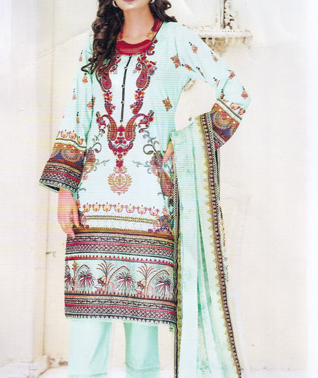 Zohra Emb Lawn`23 V#2 D#01 (Green)
