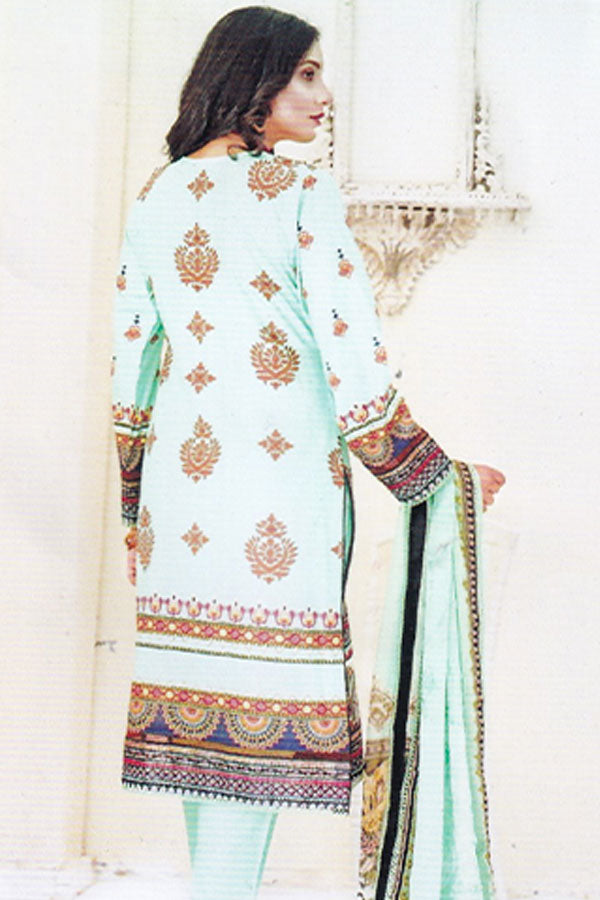 Zohra Emb Lawn`23 V#2 D#01 (Green)