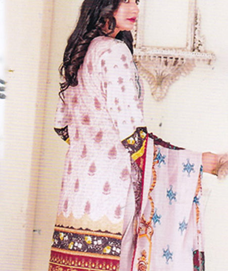 Zohra Emb Lawn`23 V#2 D#01 (Peach)