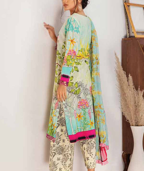 Zouq E Nisa Emb Chiffon Dupatta`22 D#10
