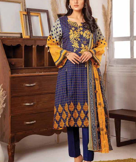 Zouq E Nisa Emb Chiffon Dupatta`22 D#11