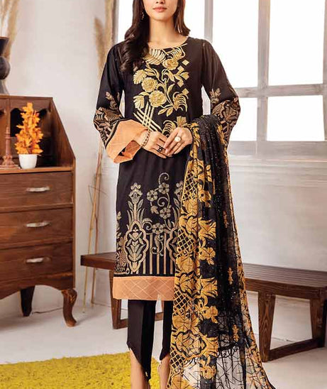 Zouq E Nisa Emb Chiffon Dupatta`22 D#04