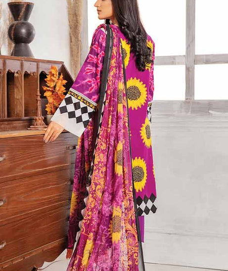 Zouq E Nisa Emb Chiffon Dupatta`22 D#05