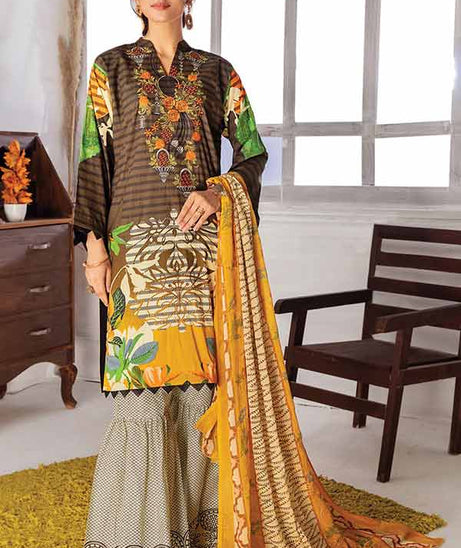 Zouq E Nisa Emb Chiffon Dupatta`22 D#08