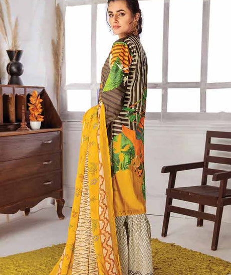 Zouq E Nisa Emb Chiffon Dupatta`22 D#08