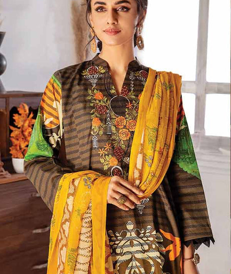 Zouq E Nisa Emb Chiffon Dupatta`22 D#08