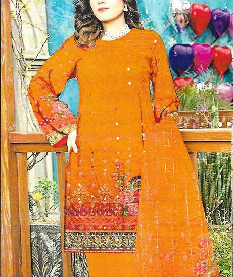 Zunaisha Umar D/Linen`22 V#4 Orange