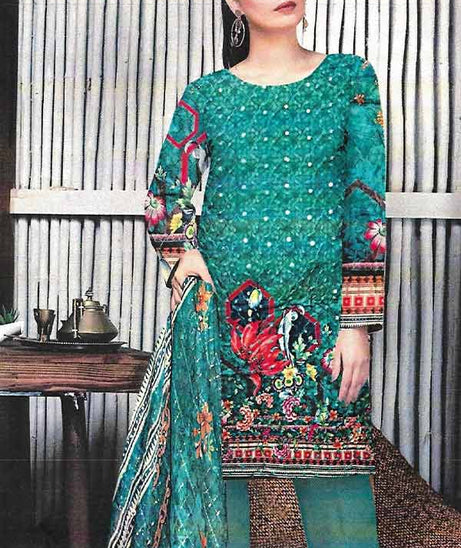 Zunaisha Umar D/Linen`22 V#4 Sea Green