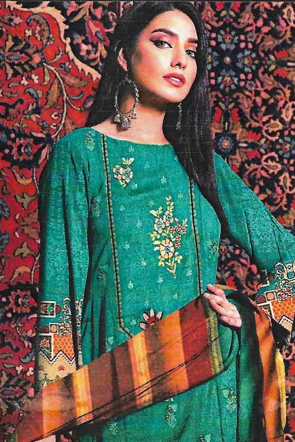 Zunaisha Umar D/Linen`22 Vol#5 Sea Green
