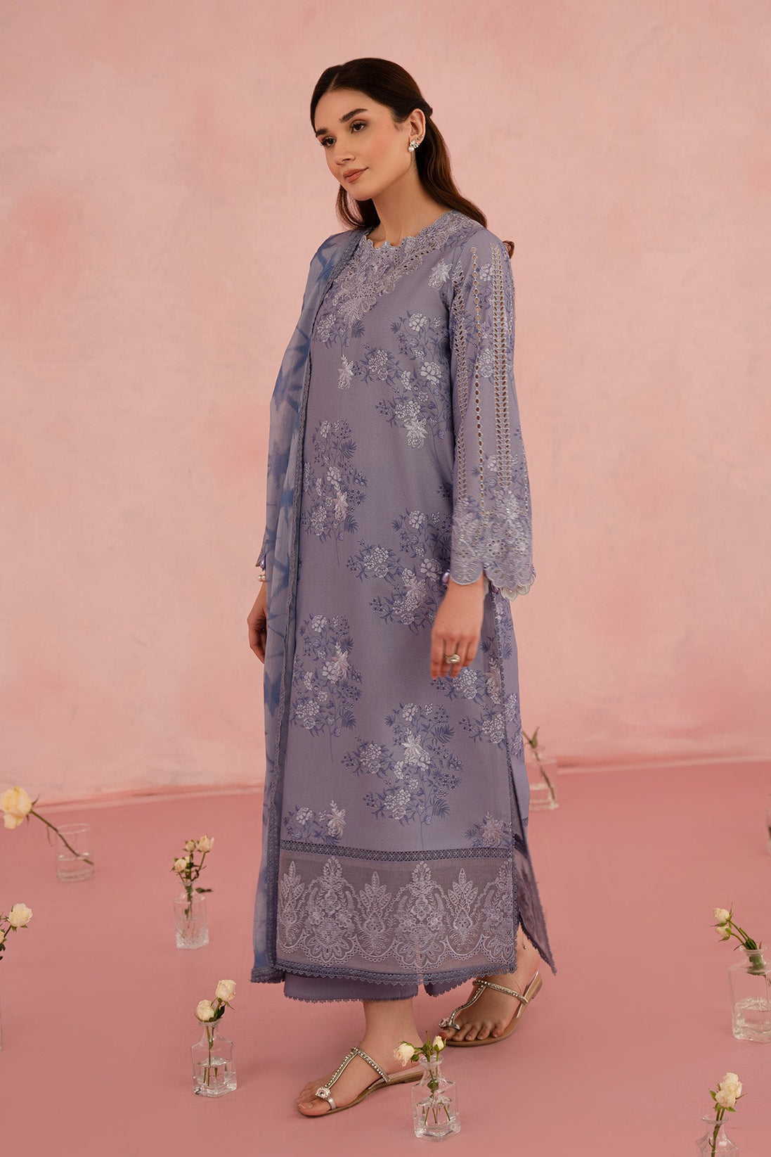 Afrozeh Floral Charm Lawn`25 AL#09