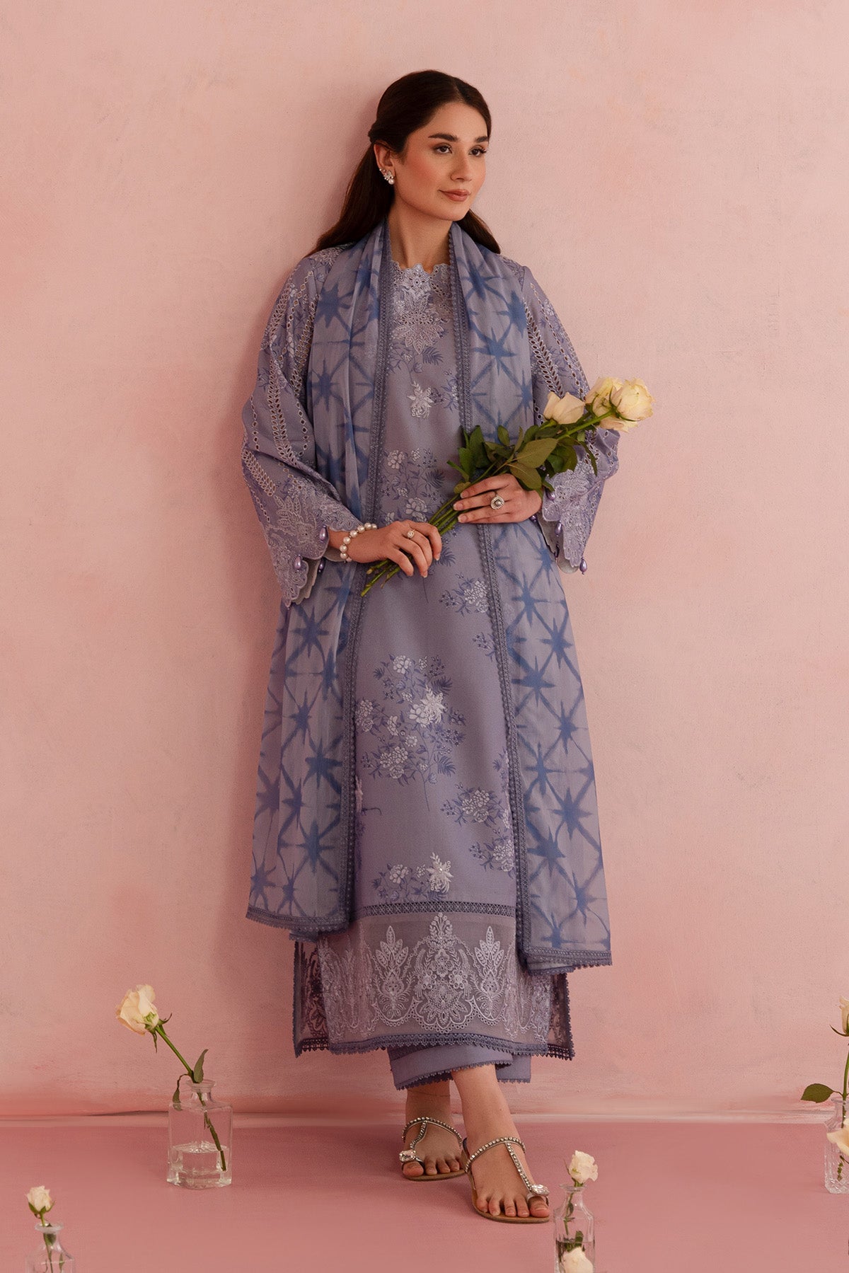 Afrozeh Floral Charm Lawn`25 AL#09