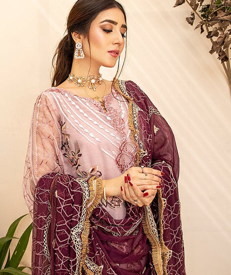 Azal Zeest Emb Chiffon`20 D#3