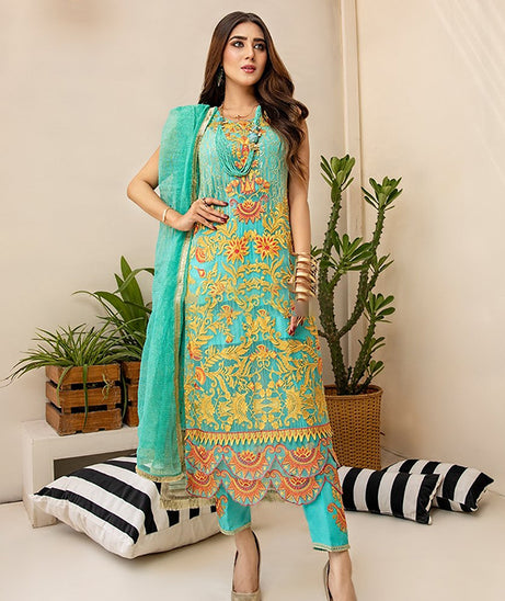 Azal Zeest Emb Chiffon`20 D#7