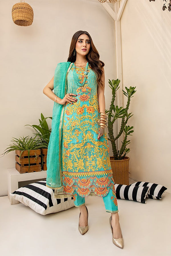 Azal Zeest Emb Chiffon`20 D#7
