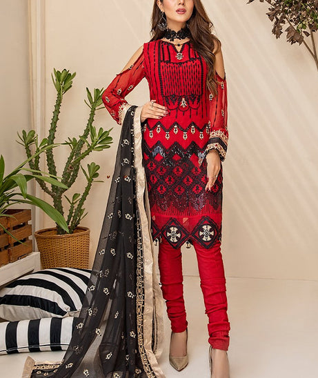 Azal Zeest Emb Chiffon`20 D#8