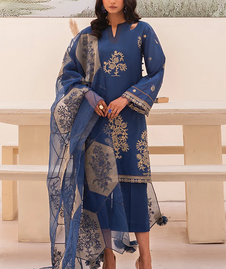Humdum Arzu Luxury Lawn'24 D#10