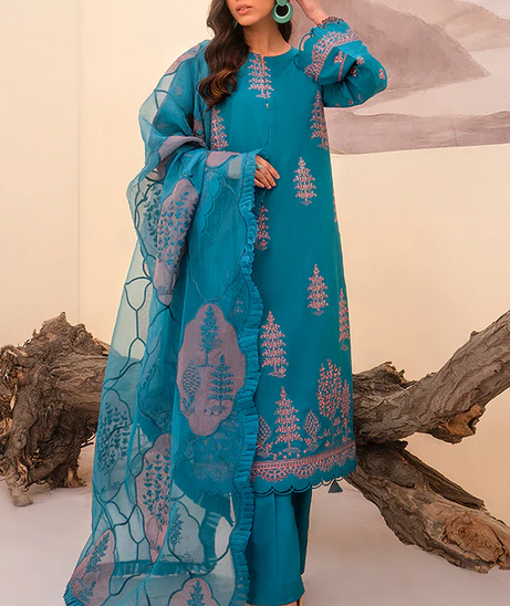 Humdum Arzu Luxury Lawn'24 D#07