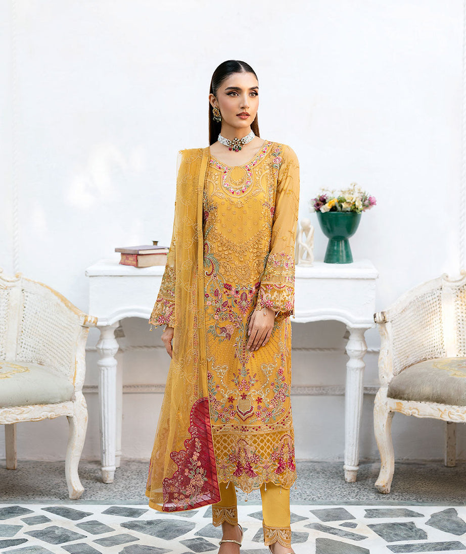 Ramsha Chevron Chiffon`25 Vol-10 D#1004