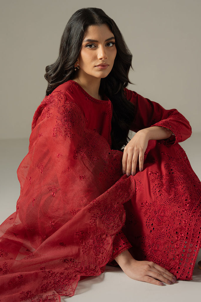 Cross Stitch C/Kari Lawn`25 D#02 CARMINE GRIS