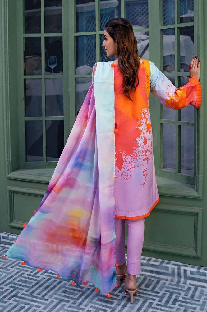 Gul Ahmed Print Lawn`24 CL#42022-B
