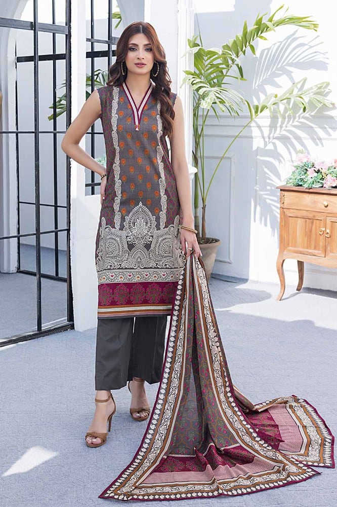 Gul Ahmed Print Lawn`24 CL#42123-A