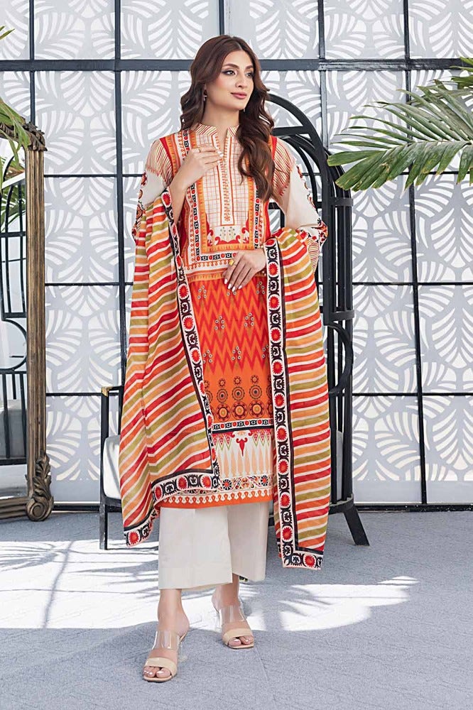 Gul Ahmed Print Lawn`24 CL#42167