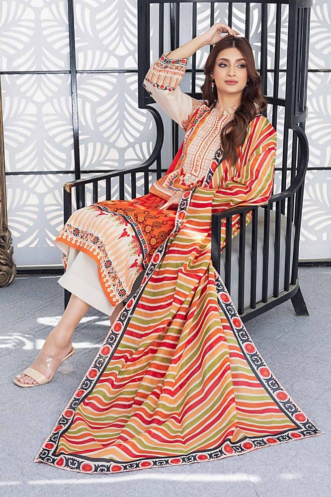 Gul Ahmed Print Lawn`24 CL#42167