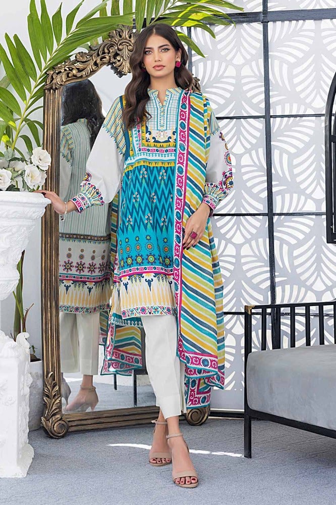 Gul Ahmed Print Lawn`24 CL#42167-B