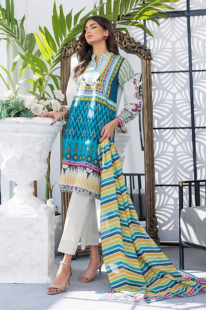 Gul Ahmed Print Lawn`24 CL#42167-B