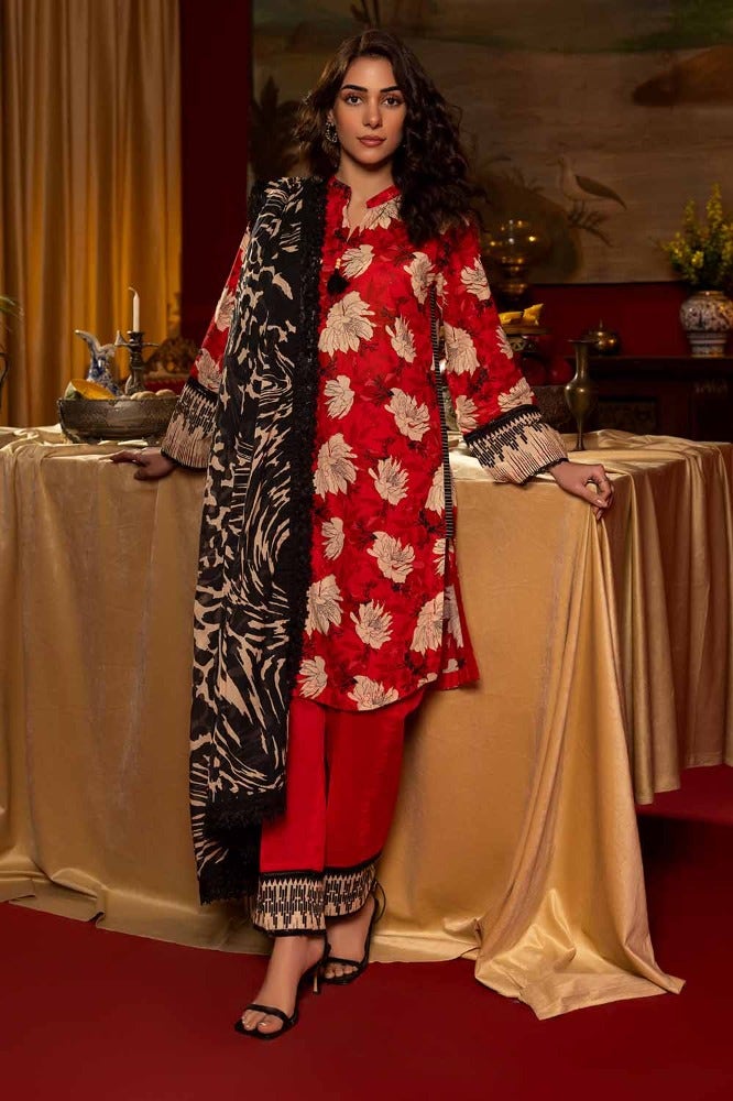 Gul Ahmed Print Lawn`24 CL#42180-A