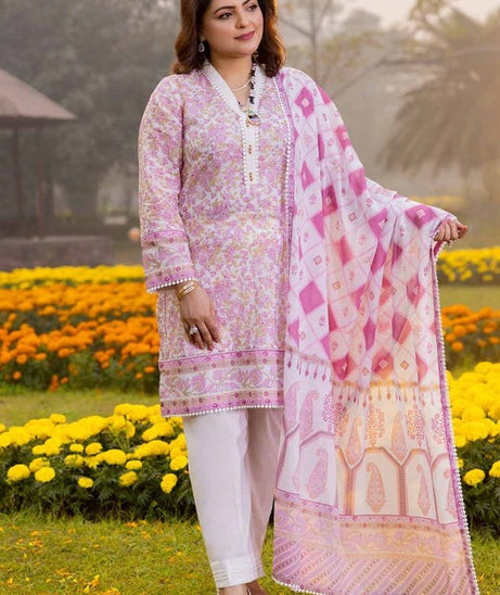 Gul Ahmed Print Lawn`24 CL#42195A