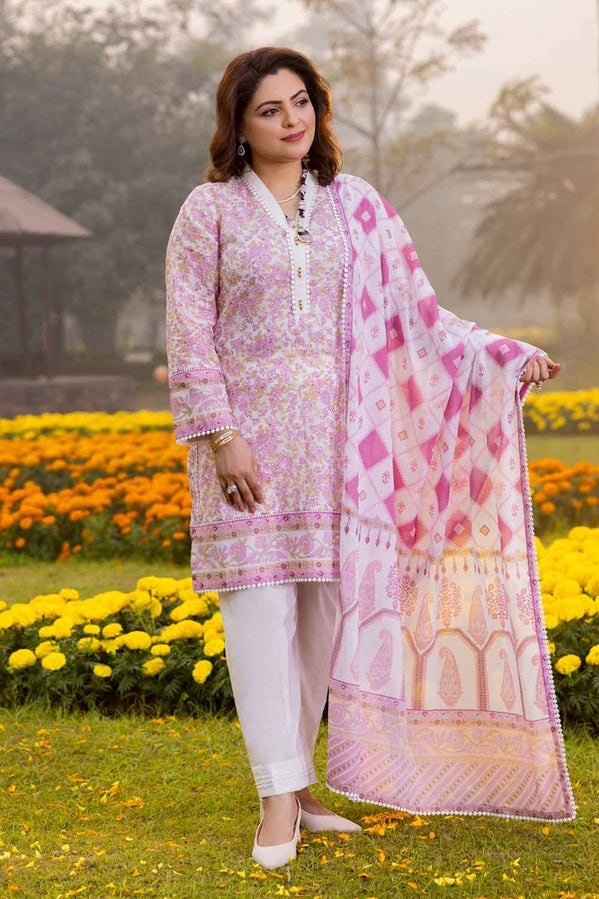 Gul Ahmed Print Lawn`24 CL#42195A